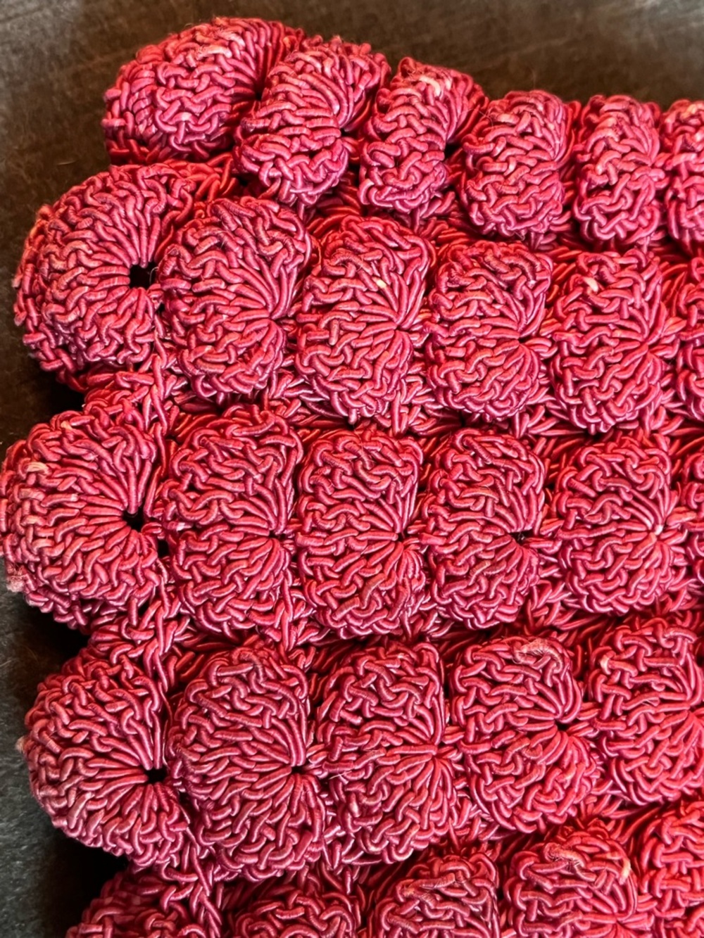 Vintage Crochet and Bird Handle Purse Handbag - Picture 9 of 12